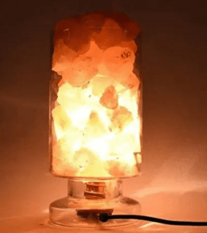 Attractive Glass Himalayan Salt Lamp