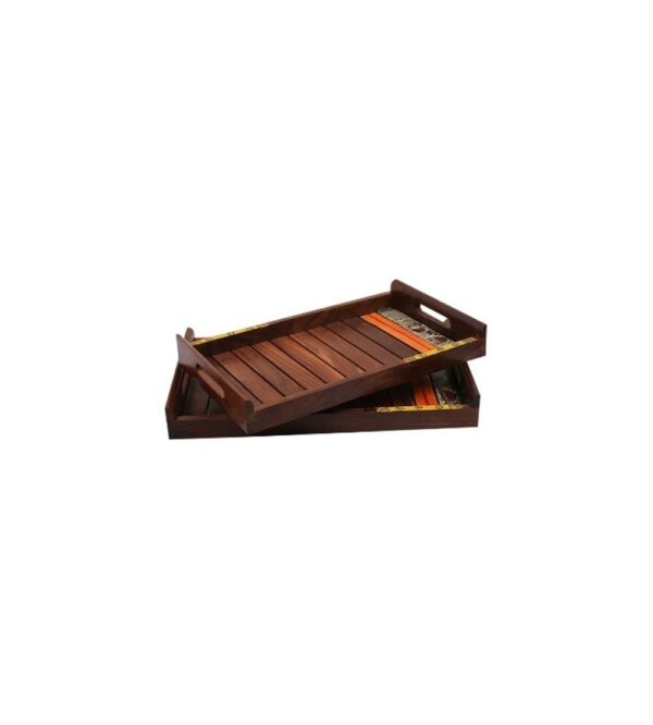 Wooden tray set of two pcs