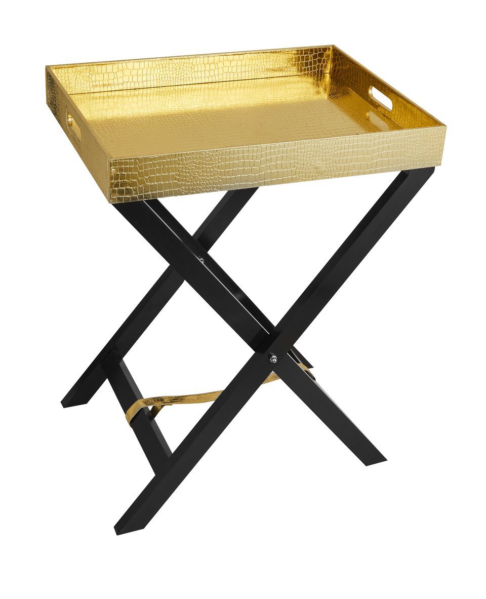 Gold Butler Tray Table